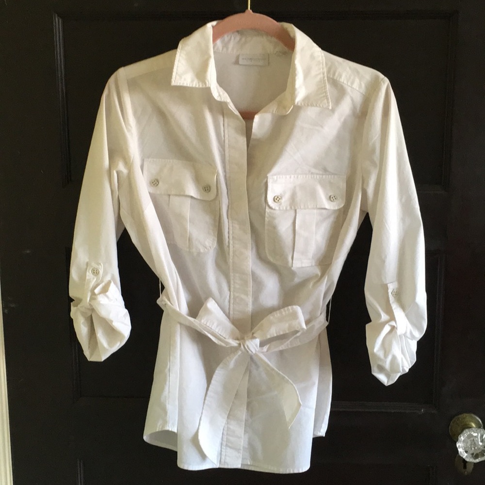 New York & Company white blouse